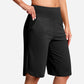 ⏰2026 Summer Hot Sale 53% OFF🔥Women's Bermuda Shorts with Pockets -👍Knee Length Athletic Casual Long Shorts