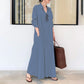 👗 50% OFF NOW! ✨ Long Solid Color Long Sleeve Dress – Minimalist Design, Soft Fabric & Perfect for a Clean Everyday Look 🌸