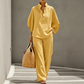 ⏰🔥LIMITED TIME 50% OFF!🔥50K+ SOLD!    Women's Stand-Up Collar Top & Wide-Leg Pants Set