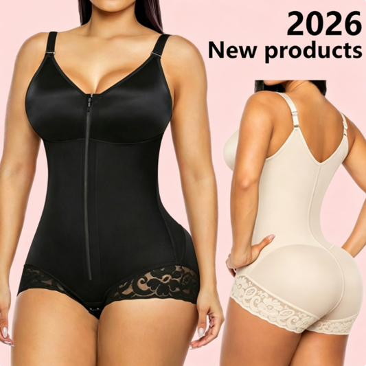 🩷 LIMITED-TIME 50% OFF! 🔥 Women's Zip-Up Shapewear Bodysuit – Instant 360° Tummy Control & Lift 🩱