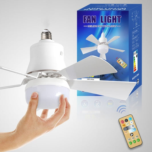 🔥Sale 58%OFF-💡🔥2-IN-1 PORTABLE CEILING FAN & LIGHT with Remote Control