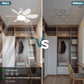 🔥Sale 58%OFF-💡🔥2-IN-1 PORTABLE CEILING FAN & LIGHT with Remote Control