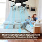 🔥Sale 58%OFF-💡🔥2-IN-1 PORTABLE CEILING FAN & LIGHT with Remote Control