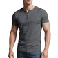 👕 70% OFF NOW! 💪 Treat Yourself, Gift Others 🎁 Men's Lightweight Henley T-Shirt – Muscle Fit & Breathable – Moisture-Wicking & Classic Style 🌿