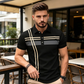 👔 LIMITED-TIME 50% OFF! 💐  🎁Buy 3 Get 15% & Buy 4 get 25% off!!💖 Men's Striped Top – Short Sleeve, Collared ✨