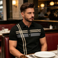 👔 LIMITED-TIME 50% OFF! 💐  🎁Buy 3 Get 15% & Buy 4 get 25% off!!💖 Men's Striped Top – Short Sleeve, Collared ✨