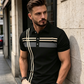 👔 LIMITED-TIME 50% OFF! 💐  🎁Buy 3 Get 15% & Buy 4 get 25% off!!💖 Men's Striped Top – Short Sleeve, Collared ✨