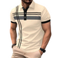 👔 LIMITED-TIME 50% OFF! 💐  🎁Buy 3 Get 15% & Buy 4 get 25% off!!💖 Men's Striped Top – Short Sleeve, Collared ✨
