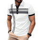 👔 LIMITED-TIME 50% OFF! 💐  🎁Buy 3 Get 15% & Buy 4 get 25% off!!💖 Men's Striped Top – Short Sleeve, Collared ✨