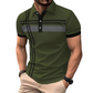 👔 LIMITED-TIME 50% OFF! 💐  🎁Buy 3 Get 15% & Buy 4 get 25% off!!💖 Men's Striped Top – Short Sleeve, Collared ✨