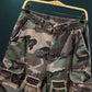 🔥 55% Summer OFF NOW!🩳⚡ Men’s Studded Camo Cargo Shorts ⚡– Distressed Streetwear Style, Multi-Pocket Design & Elastic Waist