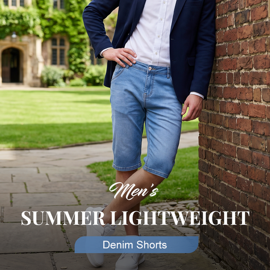 🔥 Summer Favourite 50% off | Men's Lightweight Denim Shorts
