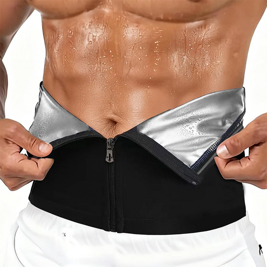 ⏰🔥LIMITED TIME 50% OFF!🔥50K+ SOLD!  💪 Waist Trainer Trimmer Sweat Belt for Men