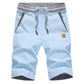 🩳 LIMITED-TIME 50% OFF! ✨ Men's Color-Block Shorts – Drawstring, Cotton Blend, Casual ✨