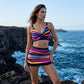 🩱 Women's Striped Two-Piece Swimsuit
