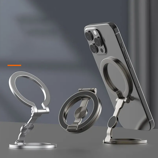 📢📢44% OFF !! ⏰ Foldable Magnetic Ring Phone Mount – Strong hold, 360° rotation & ultra-thin – perfect for car vent, desk or handheld grip 🚗