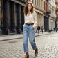 👖 50% OFF NOW! 🎁  Women's High Waisted Cropped Barrel Jeans – 2026 New Arrivals & Hot Sale – Curve-friendly, relaxed fit & perfect for a trendy casual look 👟