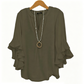 📢📢50% OFF !! ⏰ V-Neck Ruffled Sleeve Top – Flowy & lightweight – Elegant casual blouse, perfect for summer or office – feminine and breathable ✨🌿