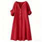 💕Buy Extra, Gift Better 💕	  👗🔥LIMITED TIME 50% OFF!🔥  👗 Women’s Casual V-Neck Button Down Tunic Dress✨