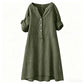 💕Buy Extra, Gift Better 💕	  👗🔥LIMITED TIME 50% OFF!🔥  👗 Women’s Casual V-Neck Button Down Tunic Dress✨