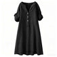 💕Buy Extra, Gift Better 💕	  👗🔥LIMITED TIME 50% OFF!🔥  👗 Women’s Casual V-Neck Button Down Tunic Dress✨
