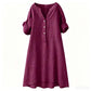 💕Buy Extra, Gift Better 💕	  👗🔥LIMITED TIME 50% OFF!🔥  👗 Women’s Casual V-Neck Button Down Tunic Dress✨