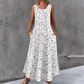 🔥LIMITED TIME 50% OFF!🔥  👗 Women's sleeveless floral maxi dress — with side pockets, elegant and comfortable 🌸