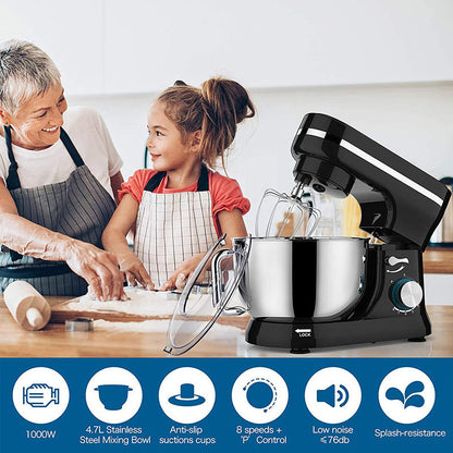 🥄 50% OFF NOW! ⚡ ⚡🍰🥣 Heavy-Duty Electric Kitchen Mixer – 1000W Power, 8-Speed Control & 5QT Stainless Steel Bowl