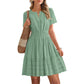 ☀️🌸 2026 New Arrival! Women’s Tiered Mini Dress🍀 – Short Sleeve, Sweet Summer Style & Everyday Comfort 👗