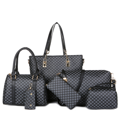 📢📢👜50% OFF !! ⏰Stylish 6-in-1 Mother & Baby Bag Set – Printed, Versatile Shoulder, Crossbody & Handbag for Everyday Use 🌿  6 Pieces for £32.99, Only £5.50 Each✨