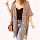 🌴☀️ Women’s Open-Front Knit Cover-Up – Breathable Hollow-Out Knit Beach Cardigan with Tassel Fringe👙