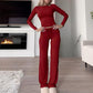 👚👖🌈 LIMITED-TIME 54% OFF! ✨ Women’s Casual Top & Pants 2-Piece Set – Soft Blended Fabric, Flattering Silhouette & Adjustable Drawstring Waist 🌸