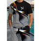 🎁2026 New Arrivals 50% OFF💥Men's Abstract Print T-Shirt and Shorts Set