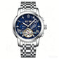 ⌚ Men’s Automatic Mechanical Watch – Open-Heart Dial, Stainless Steel Strap & 30M Water Resistance