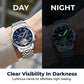 ⌚ Men’s Automatic Mechanical Watch – Open-Heart Dial, Stainless Steel Strap & 30M Water Resistance