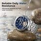 ⌚ Men’s Automatic Mechanical Watch – Open-Heart Dial, Stainless Steel Strap & 30M Water Resistance