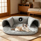 🐱 53% OFF NOW! 🛏️ Plush 2-in-1 Cat Tunnel Bed – Collapsible, scratch-resistant & cozy – combines hideaway tunnel with soft sleeping pad – perfect for play, rest & pouncing 🐾