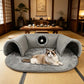 🐱 53% OFF NOW! 🛏️ Plush 2-in-1 Cat Tunnel Bed – Collapsible, scratch-resistant & cozy – combines hideaway tunnel with soft sleeping pad – perfect for play, rest & pouncing 🐾