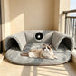 🐱 53% OFF NOW! 🛏️ Plush 2-in-1 Cat Tunnel Bed – Collapsible, scratch-resistant & cozy – combines hideaway tunnel with soft sleeping pad – perfect for play, rest & pouncing 🐾