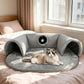 🐱 53% OFF NOW! 🛏️ Plush 2-in-1 Cat Tunnel Bed – Collapsible, scratch-resistant & cozy – combines hideaway tunnel with soft sleeping pad – perfect for play, rest & pouncing 🐾