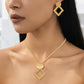 🎁2026 New Arrivals 60% OFF💥Modern Chic Necklace & Earring Set – Gold finish, geometric design & lightweight – perfect for daily elegance or gifting – includes matching pieces for a polished look 💫