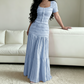 👗LIMITED-TIME 50% OFF! ✨Women's Square Neck Bodice & Maxi Skirt Set🌼