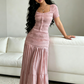 👗LIMITED-TIME 50% OFF! ✨Women's Square Neck Bodice & Maxi Skirt Set🌼