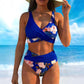 👙 50% OFF NOW ! 💐 Women's Floral Print High Waist Bikini Set – Elegant floral pattern, flattering high waist design, soft fabric, perfect for beach & pool days ☀️