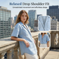 🌼 FLASH SALE! Women’s Loose Lapel Denim Shirt – Short Sleeve Comfort, Casual Chic Look & Summer Outfit Upgrade ✨