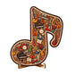 📢📢51% OFF !! ⏰Wooden Musical Note Jigsaw Puzzle🎶🧩
