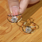 🔥Buy 1 Get 1 Free🔥 Double Hoop Sparkling Zirconia Ball Earrings