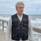 🌿 EVERYDAY UTILITY 🦺 Men’s Multi-Pocket Mesh Vest – Relaxed Sleeveless Fit, Durable Fabric & Organized Storage