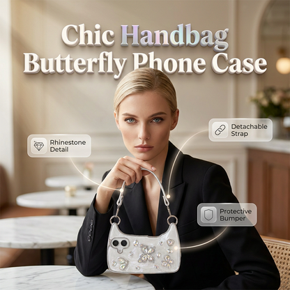 🥳2026 HOT SALE🥳 3D Butterfly Handbag Phone Case with Strap