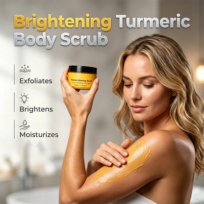 ✨ LAST DAY: BUY 2 GET 1 FREE 💗 Turmeric Exfoliating Body Scrub – Gentle Exfoliation, Deep Moisture & Softer-Looking Skin 🌿